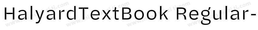 HalyardTextBook Regular字体转换